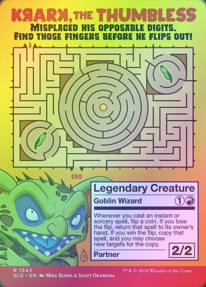Krark, the Thumbless (SLD) (1543) / Borderless / Foil — cara 2 de 2