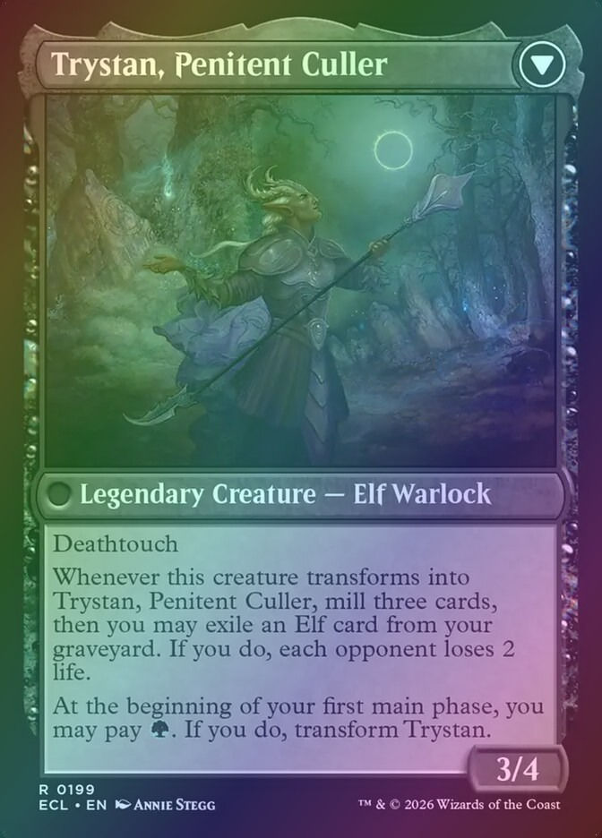 Trystan, Callous Cultivator // Trystan, Penitent Culler (PECL) (199p) / Foil — cara 2 de 2