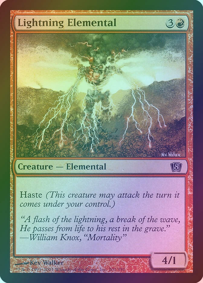 Lightning Elemental (8ED) (201★) / Foil