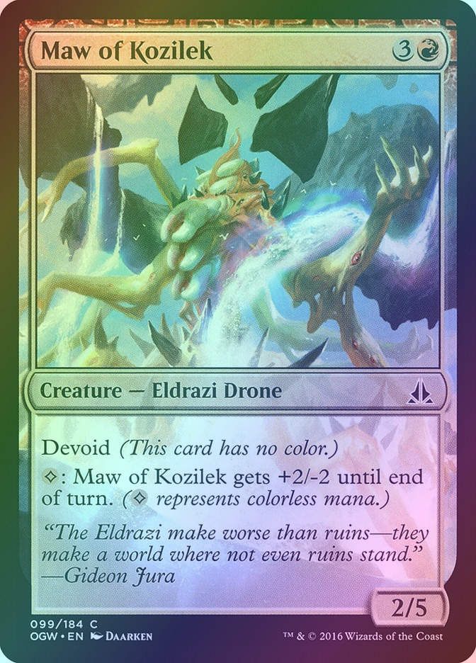 Maw of Kozilek (OGW) (99) / Foil