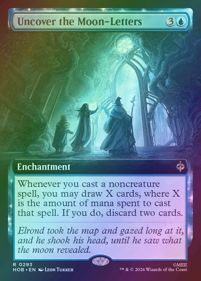 Uncover the Moon-Letters (HOB) (293) / Extended Art / Foil