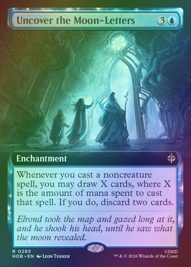 Uncover the Moon-Letters (HOB) (293) / Extended Art / Foil