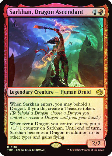 Sarkhan, Dragon Ascendant (TDM) (118) / Foil