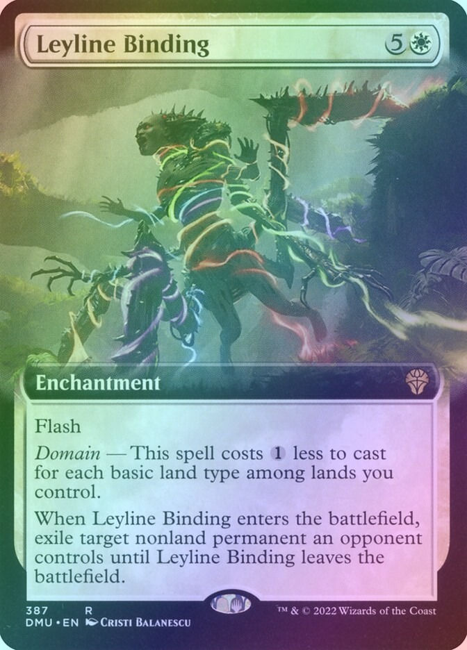 Leyline Binding (DMU) (387) / Extended Art / Foil
