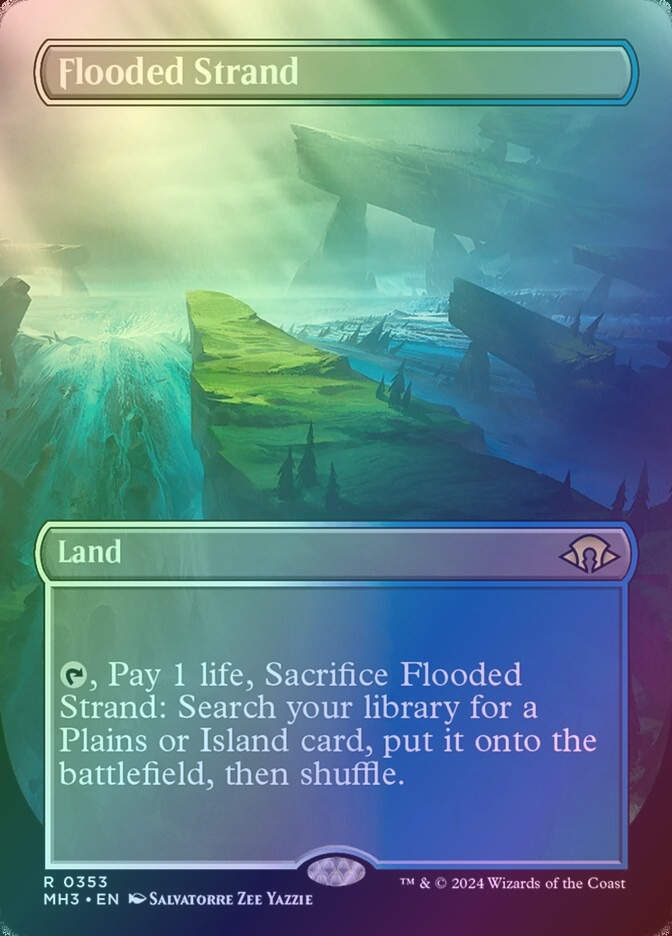 Flooded Strand (MH3) (353) / Borderless / Foil
