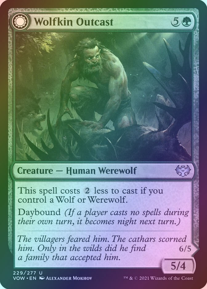 Wolfkin Outcast // Wedding Crasher (VOW) (229) / Foil — cara 1 de 2