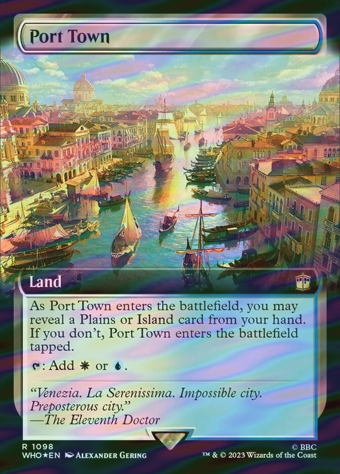 Port Town (WHO) (1098) / Extended Art / Surge Foil