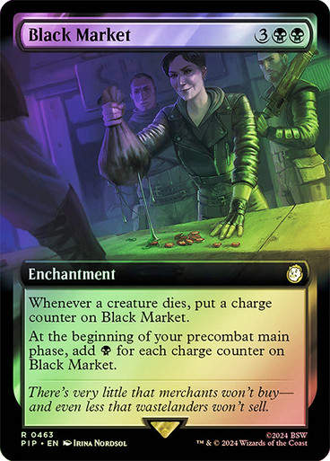 Black Market (pip) (463) / Extended Art Foil