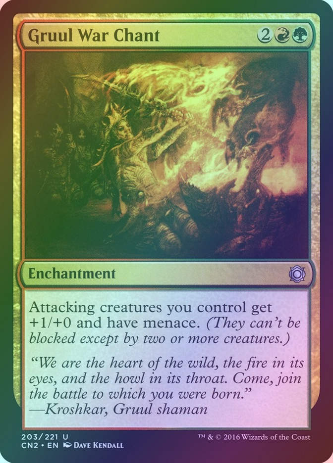 Gruul War Chant (CN2) (203) / Foil