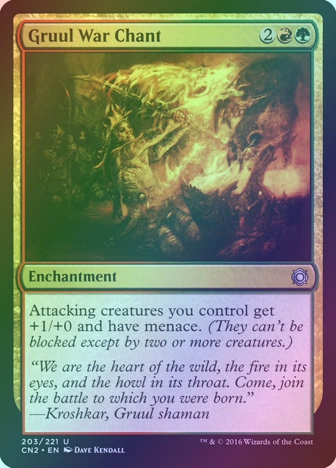 Gruul War Chant (CN2) (203) / Foil