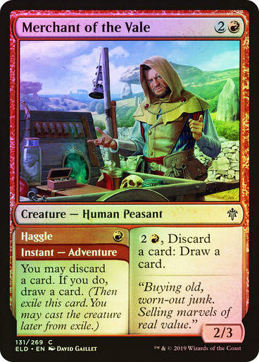 Merchant of the Vale // Haggle (ELD) (131) / Foil