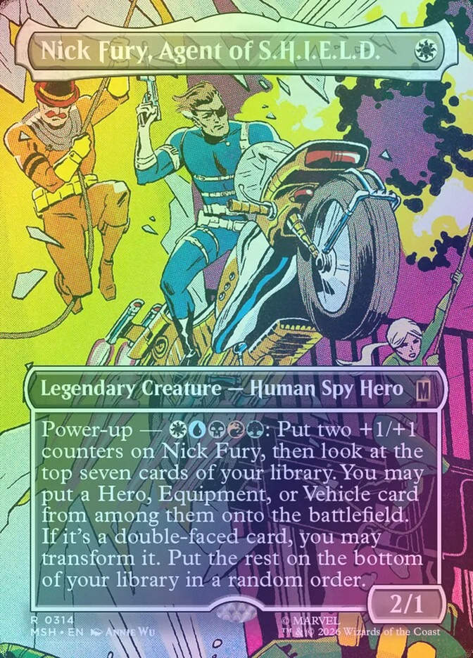 Nick Fury, Agent of S.H.I.E.L.D. (MSH) (314) / Borderless / Foil