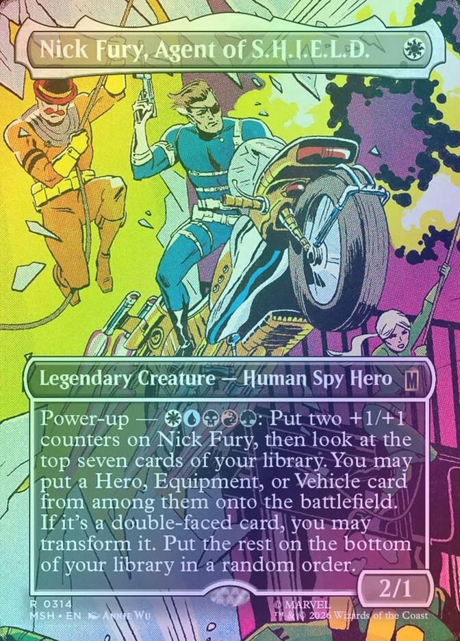 Nick Fury, Agent of S.H.I.E.L.D. (MSH) (314) / Borderless / Foil