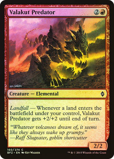Valakut Predator (BFZ) (160) / Foil