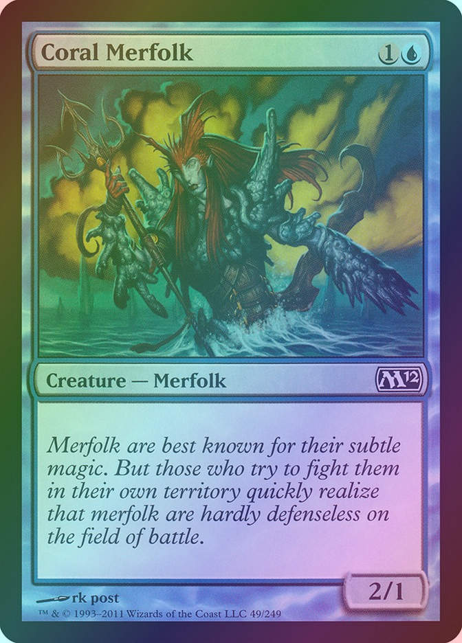 Coral Merfolk (M12) (49) / Foil