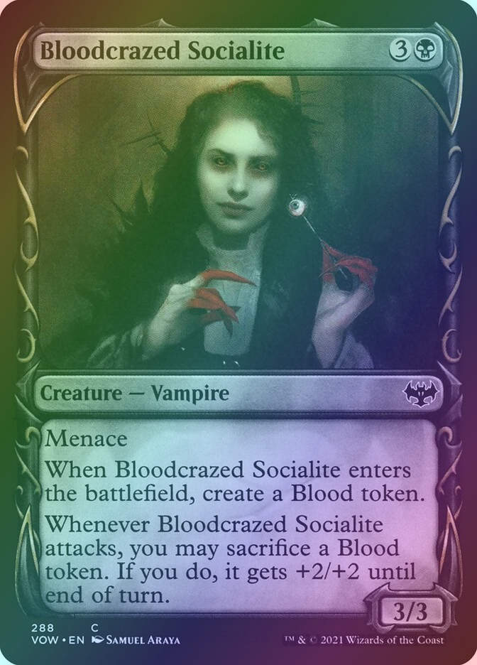 Bloodcrazed Socialite (VOW) (288) / Showcase / Foil
