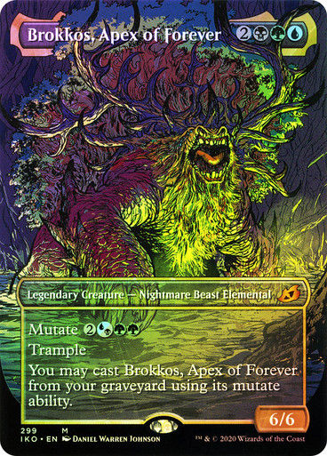 Brokkos, Apex of Forever (IKO) (299) / Borderless / Showcase / Foil