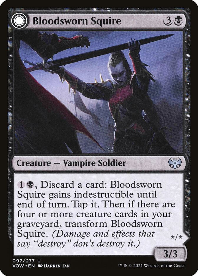 Bloodsworn Squire // Bloodsworn Knight (VOW) (97)