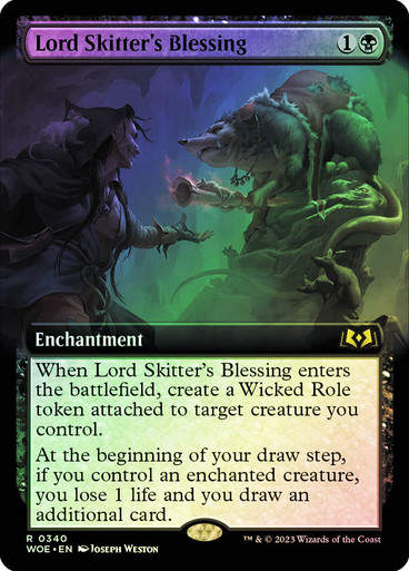 Lord Skitter's Blessing (woe) / Extended Art Foil
