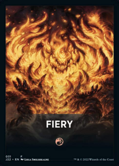 Fiery (fj22) / Front Cards Token