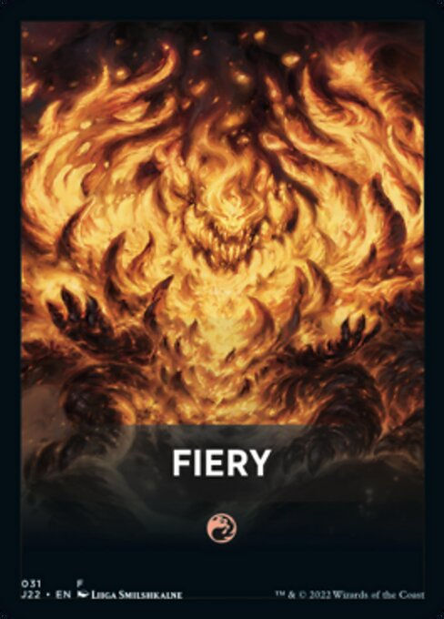 Fiery (fj22) / Front Cards Token