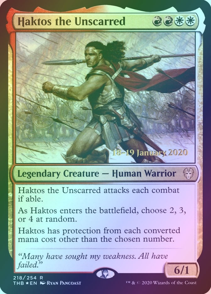 Haktos the Unscarred (PTHB) (218s) / Foil