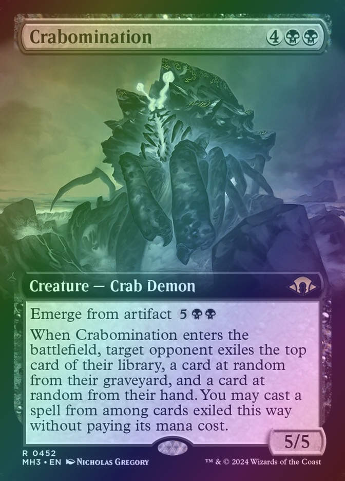 Crabomination (MH3) (452) / Extended Art / Foil