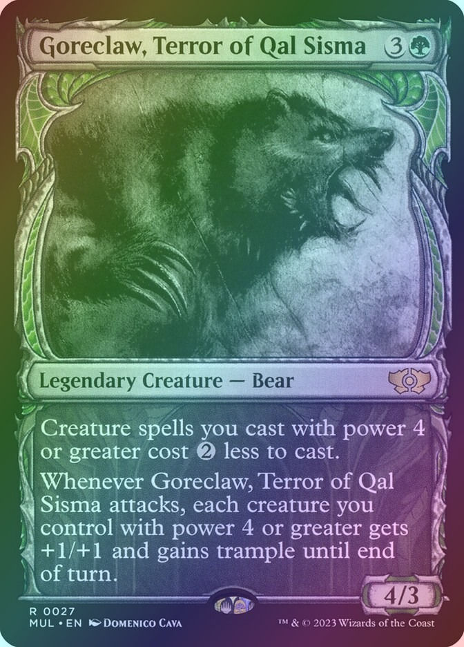 Goreclaw, Terror of Qal Sisma (MUL) (27) / Showcase / Foil