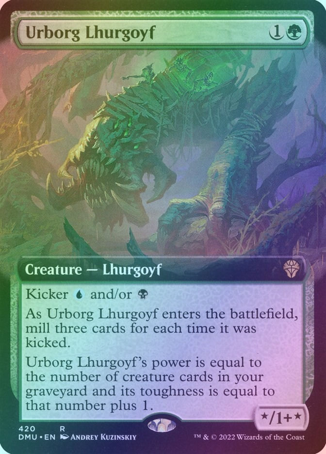 Urborg Lhurgoyf (DMU) (420) / Extended Art / Foil
