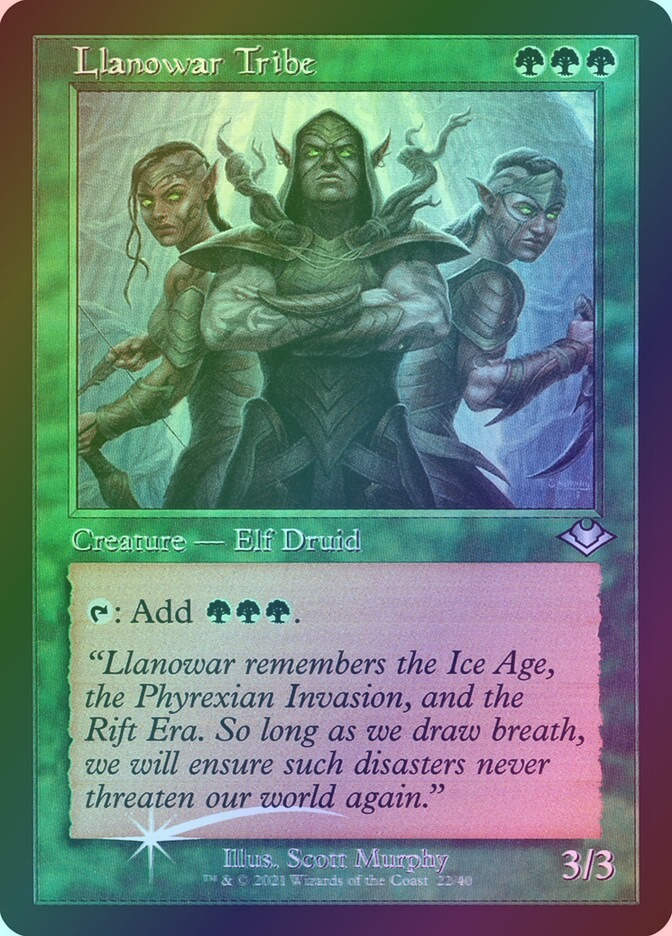 Llanowar Tribe (H1R) (22) / Foil