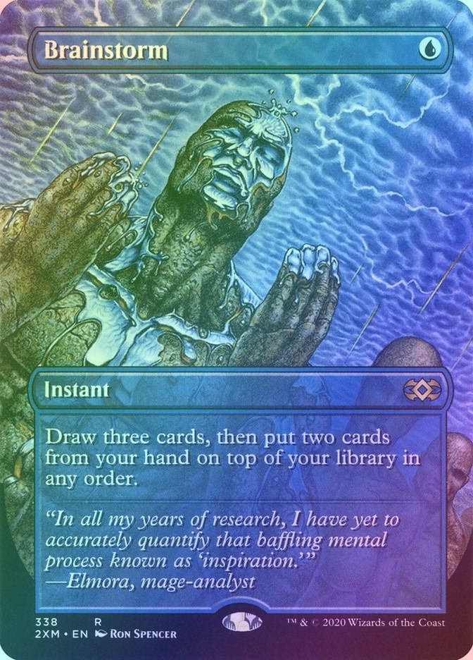 Brainstorm (2XM) (338) / Borderless / Foil