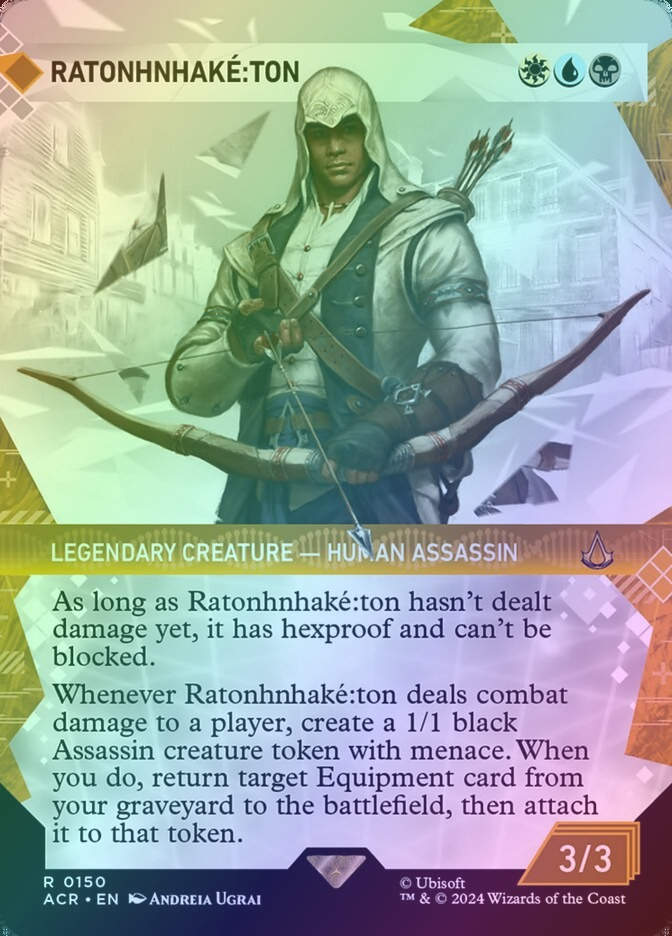 Ratonhnhaké꞉ton (ACR) (150) / Borderless / Showcase / Foil