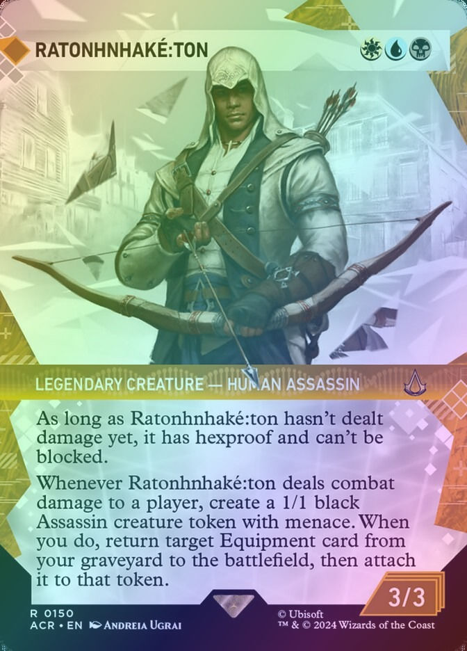Ratonhnhaké꞉ton (ACR) (150) / Borderless / Showcase / Foil