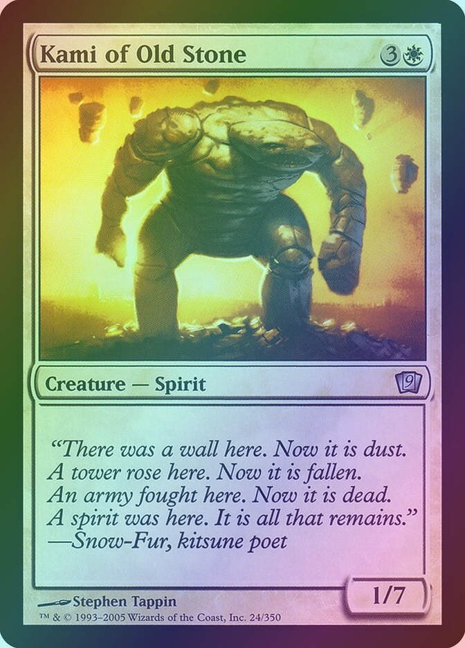 Kami of Old Stone (9ED) (24★) / Foil