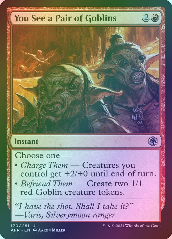 You See a Pair of Goblins (AFR) (170) / Foil