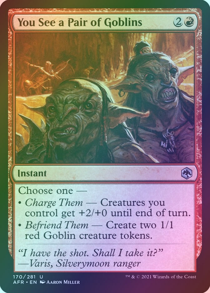 You See a Pair of Goblins (AFR) (170) / Foil