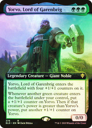 Yorvo, Lord of Garenbrig (ELD) (376) / Extended Art / Foil