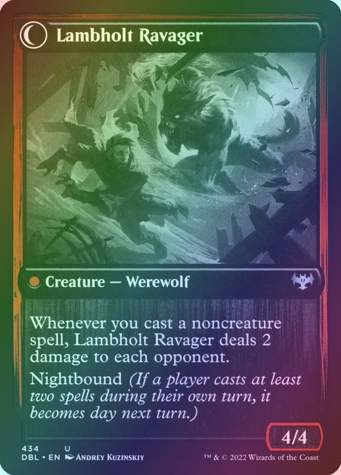 Lambholt Raconteur // Lambholt Ravager (DBL) (434) / Foil — cara 2 de 2
