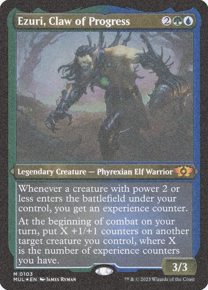 Ezuri, Claw of Progress (MUL) (103) / Foil Etched