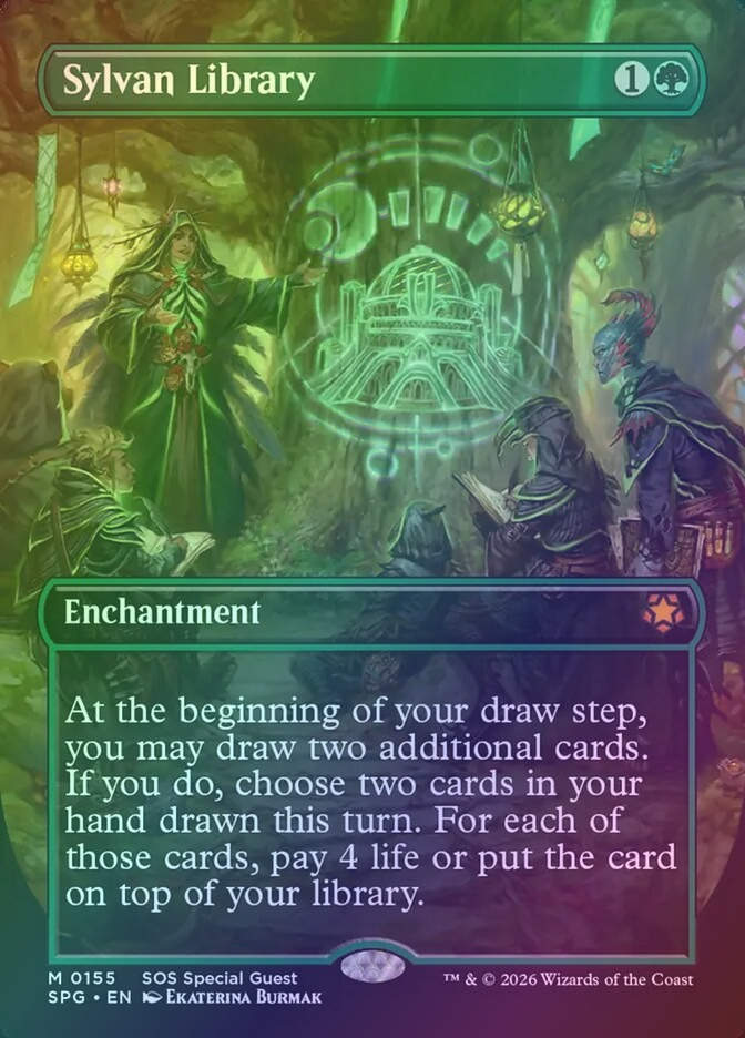 Sylvan Library (SPG) (155) / Borderless / Foil