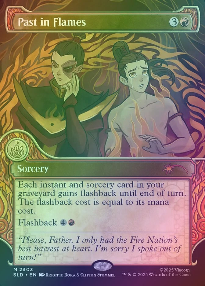Past in Flames (SLD) (2303) / Borderless / Showcase / Foil