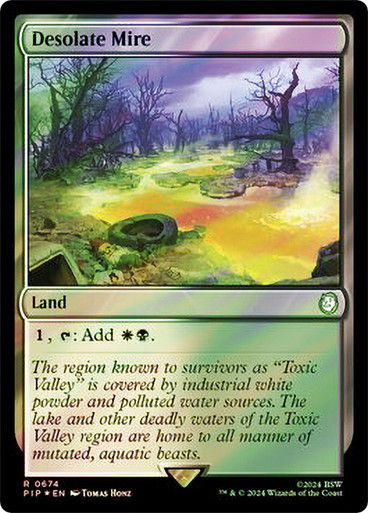 Desolate Mire (pip) (674) / Surge Foil