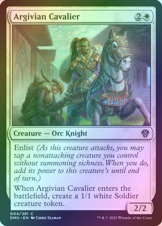 Argivian Cavalier (DMU) (4) / Foil