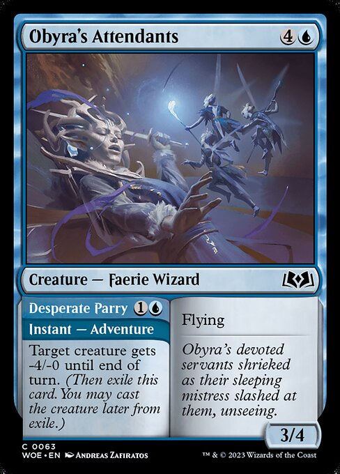 Obyra's Attendants // Desperate Parry (woe)