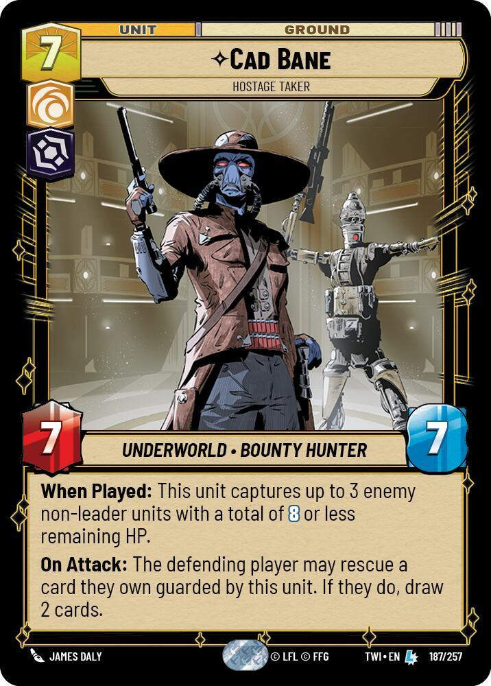 Cad Bane - Hostage Taker (TWI) (187/257) / Foil