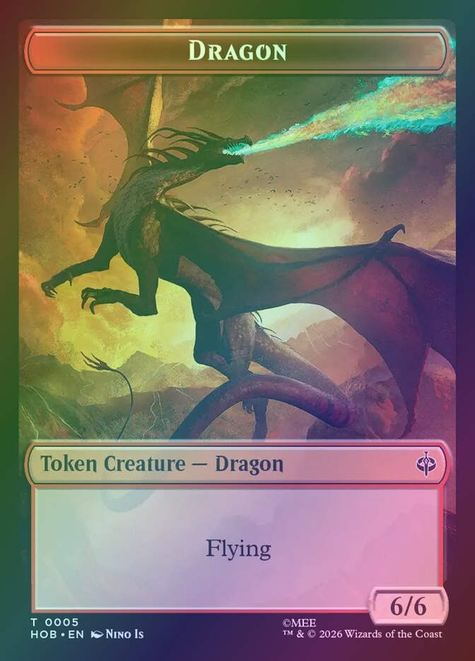 Dragon // Stone Boulder (THOB) (5 // 11) / Foil