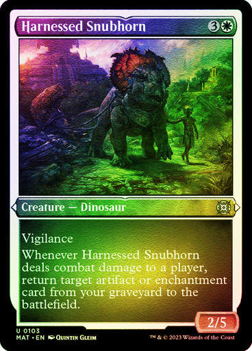 Harnessed Snubhorn (MAT) / Foil Etched