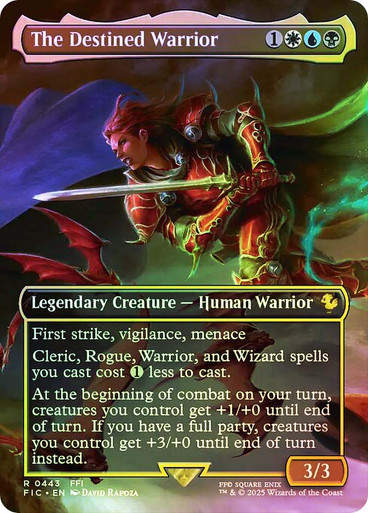 The Destined Warrior (FIC) (443) / Borderless / Foil