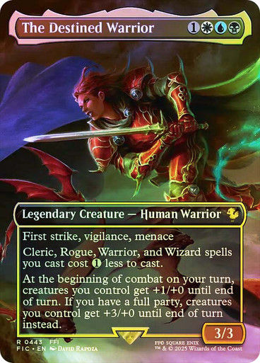The Destined Warrior (FIC) (443) / Borderless / Foil