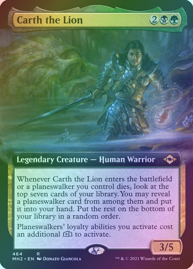Carth the Lion (MH2) (464) / Extended Art / Foil